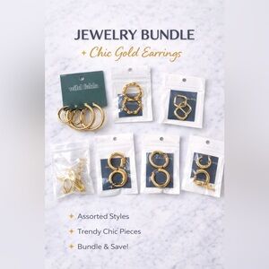 Gold Earrings Bundle J188